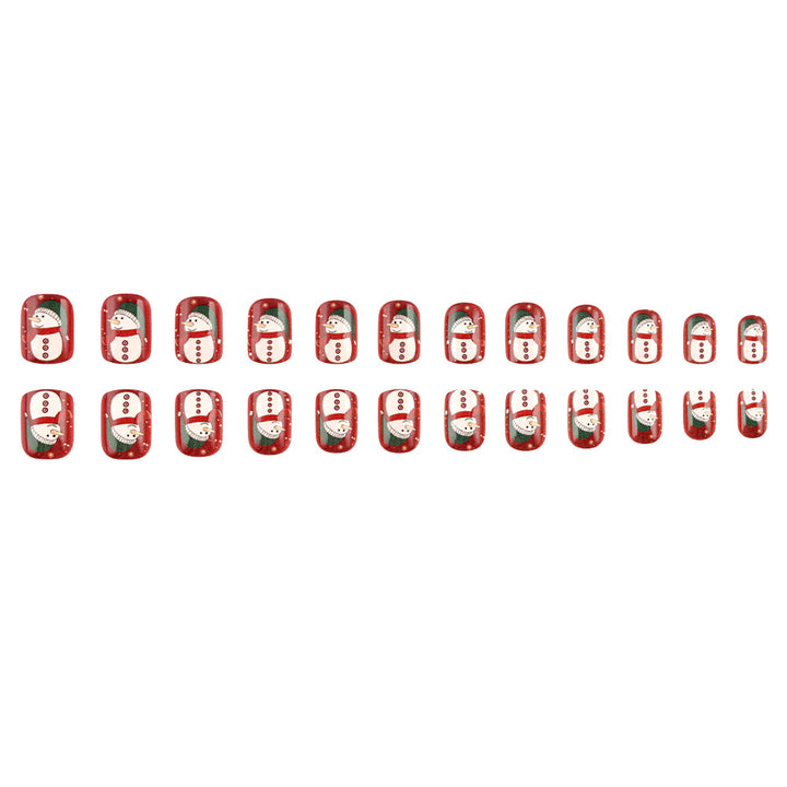 Holiday-Themed Snowman Nail Art Stornfield