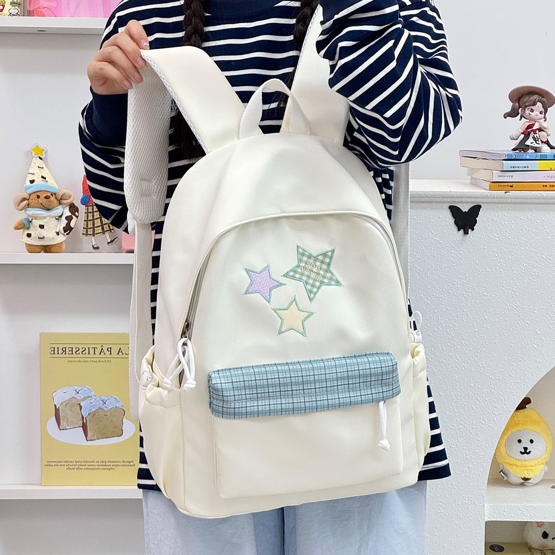 Stylish Star-Embellished Backpack Stornfield