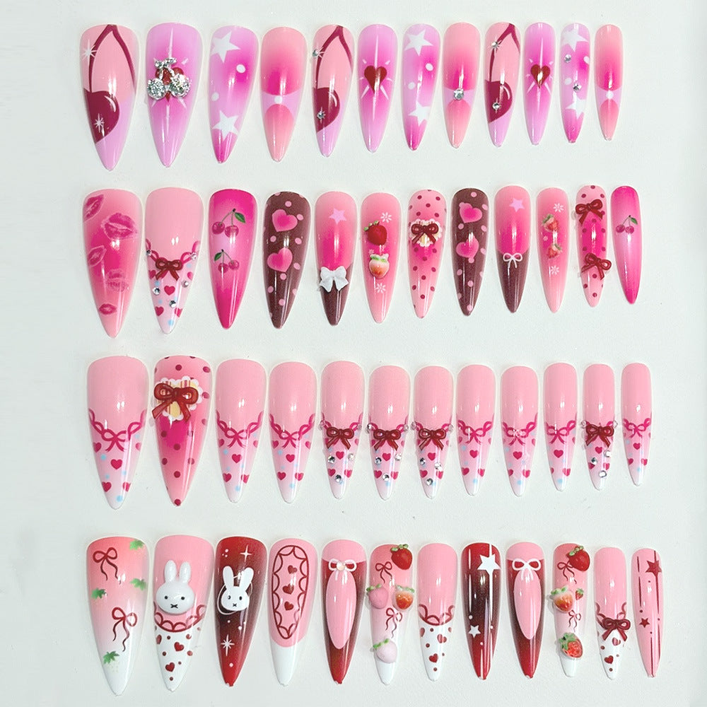 Decorative Press-On Nail Art Set with Cartoon Themes Stornfield