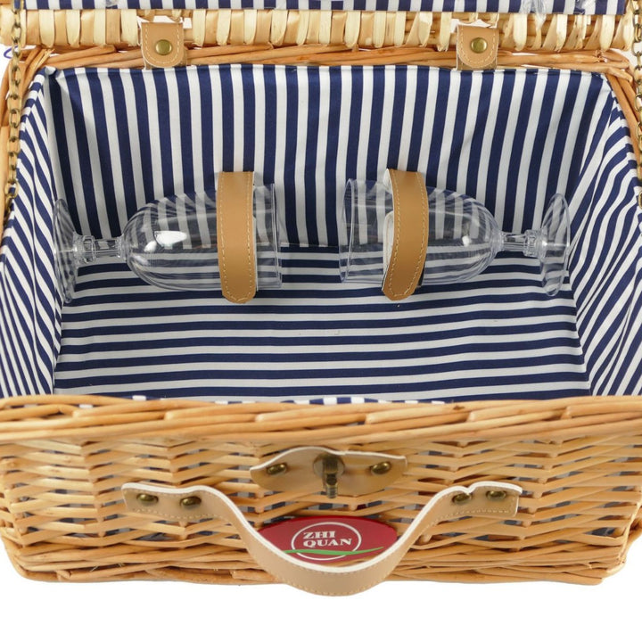 Women’s picnic basket with integrated dish set Stornfield