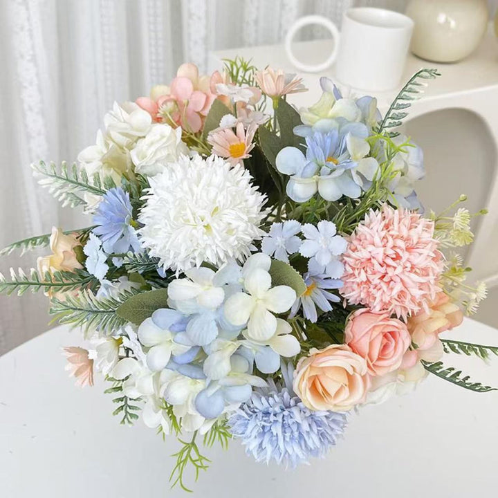 Lush Artificial Floral Centerpiece Arrangement