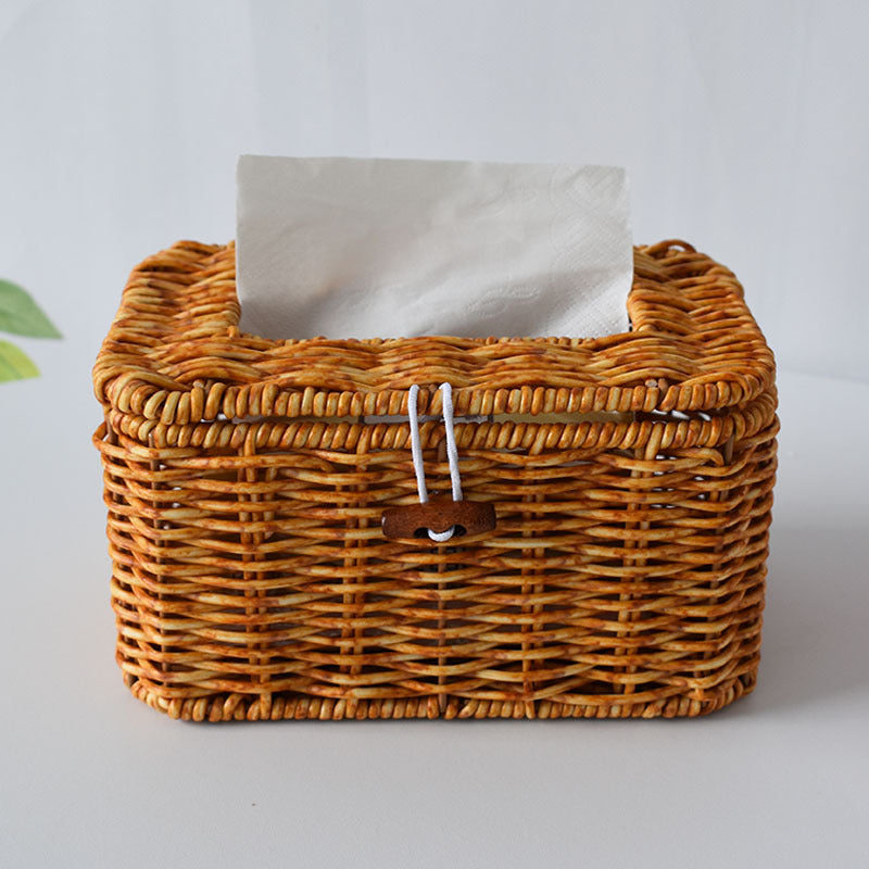 Handcrafted Woven Storage Organizer with Lid Stornfield