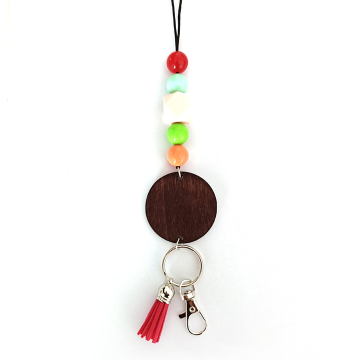 Wooden Beaded Keychain Holder Stornfield