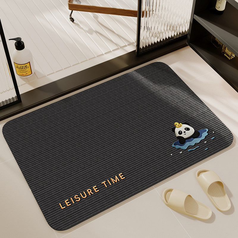 Playful Animal-Themed Bathroom Mat