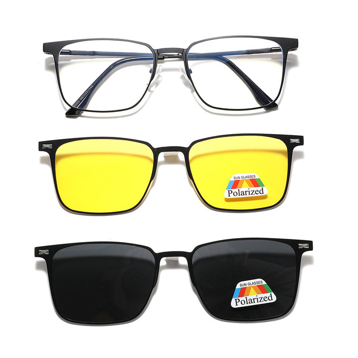 Women's fashionable sunglasses with interchangeable polarizing lenses Stornfield