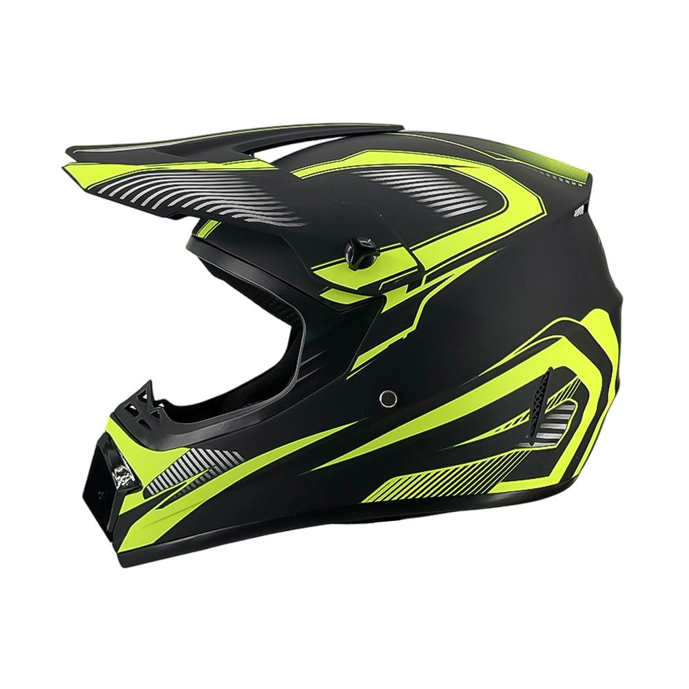 full-face motocross helmet with extended visor and reinforced chin guard Stornfield