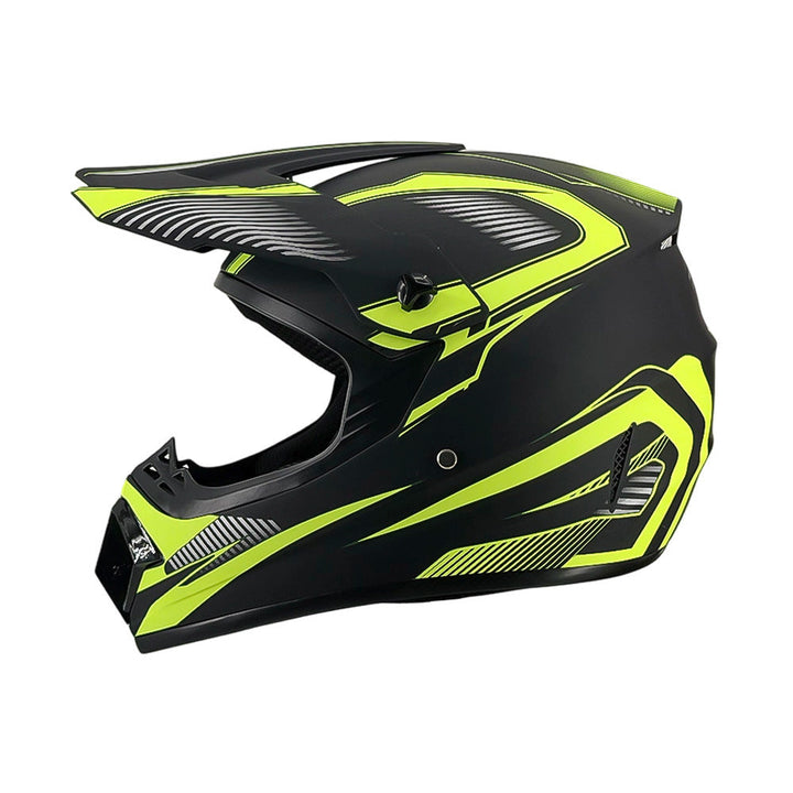 full-face motocross helmet with extended visor and reinforced chin guard Stornfield