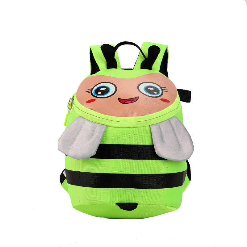 Plush backpack with bee motif and practical compartments Stornfield