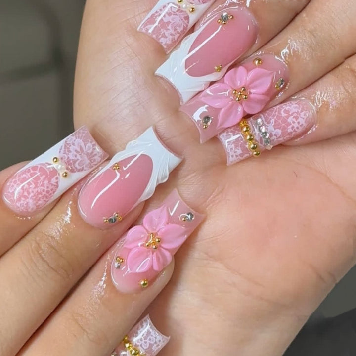 Floral Decorative 3D Nail Art Extensions Stornfield