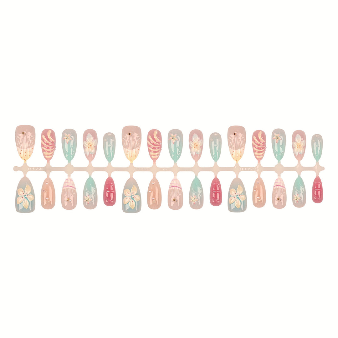 Botanical Art Press-On Nail Set