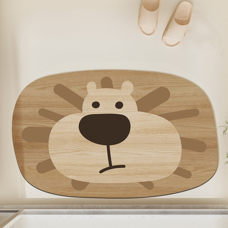 Adorable Frog-Shaped Bath Mat