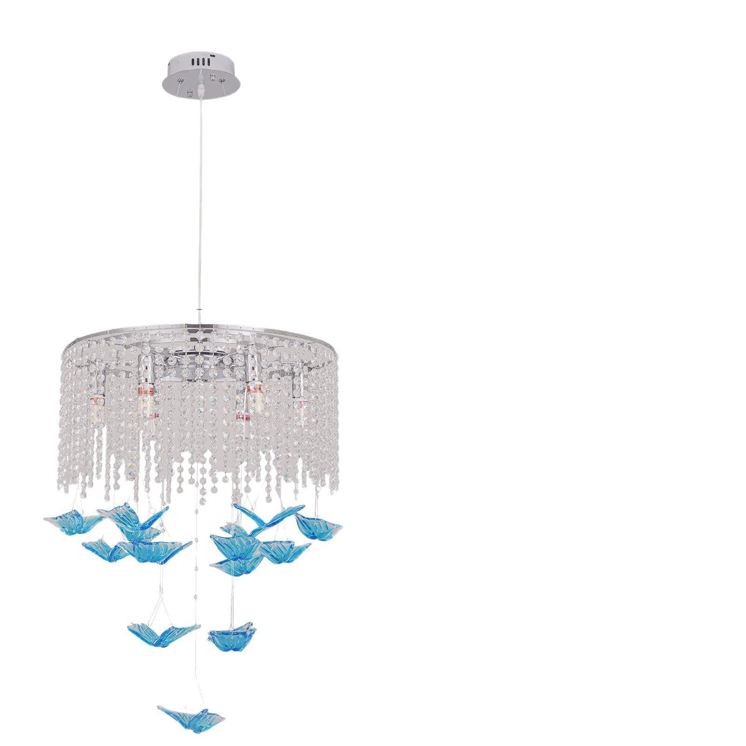Elegant Crystal and Glass Chandelier