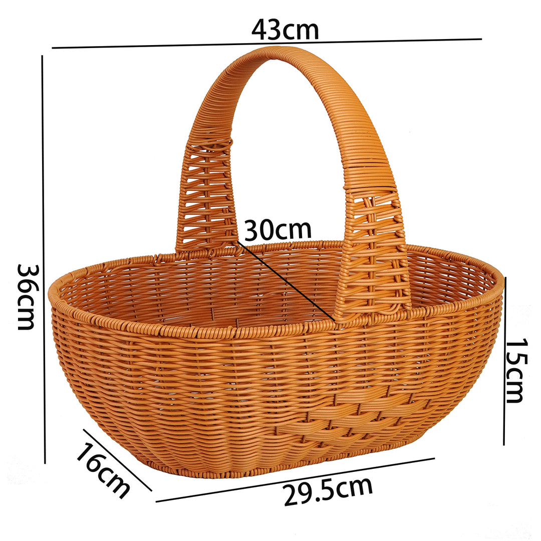 Large Woven Garden Picnic Basket Stornfield