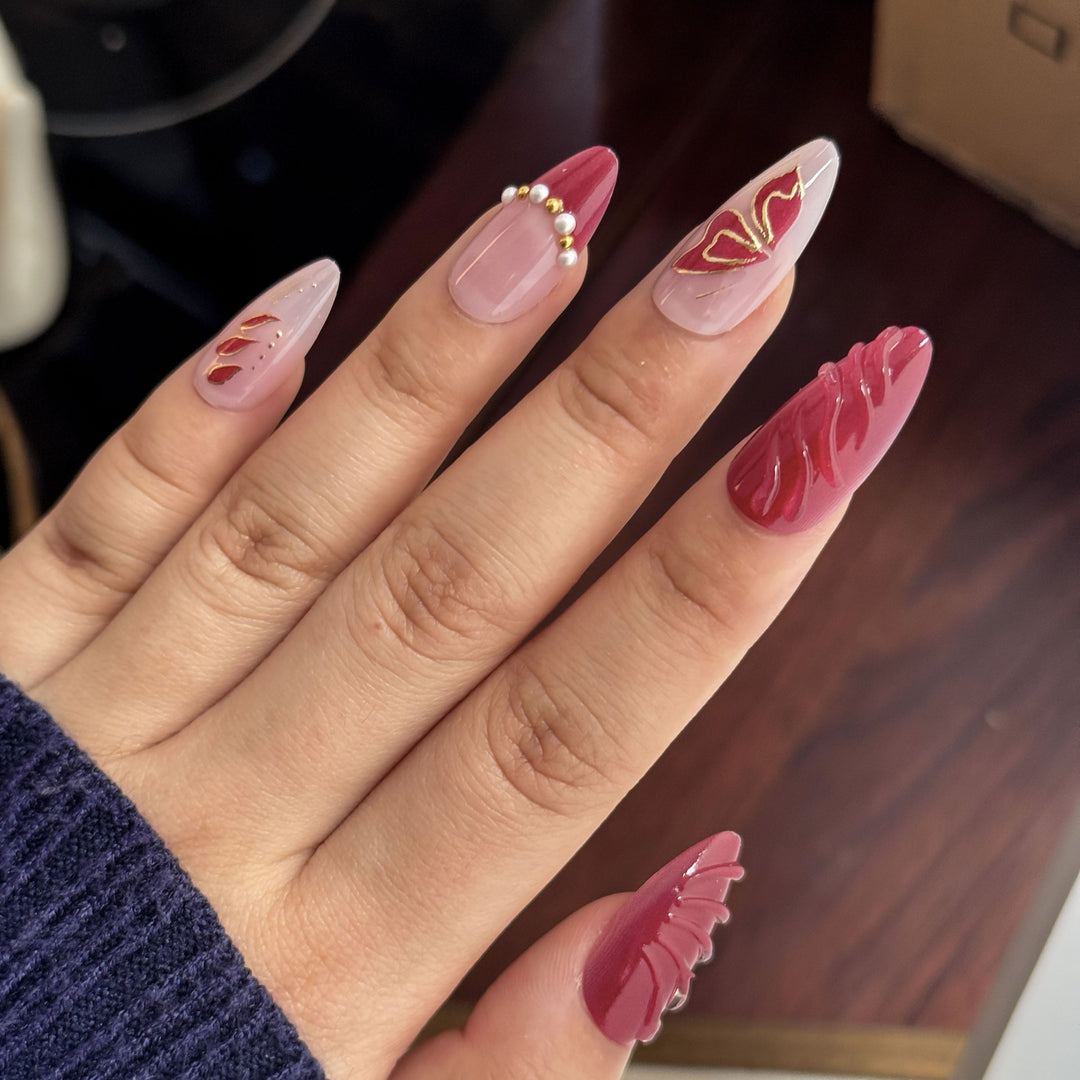 Elegant Press-On Nail Set Stornfield