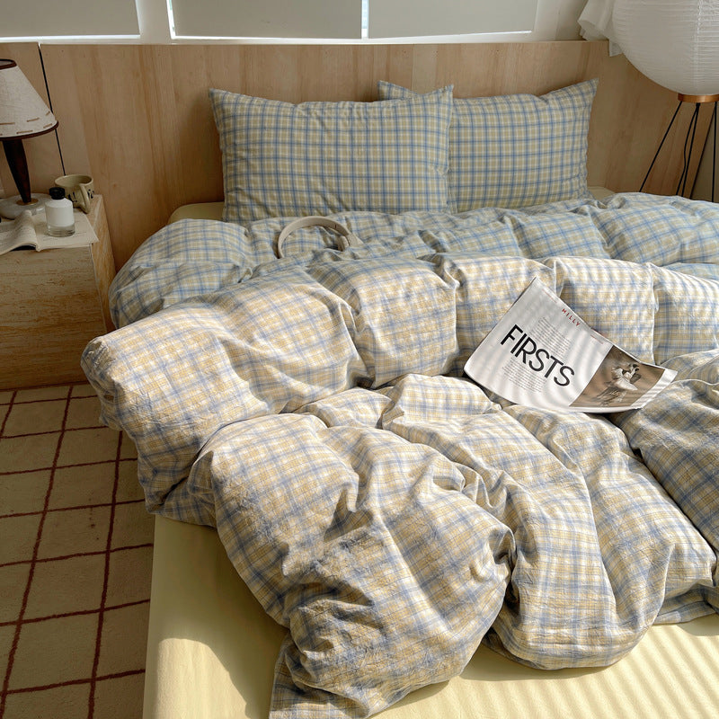 Striped Cotton Duvet Cover Set