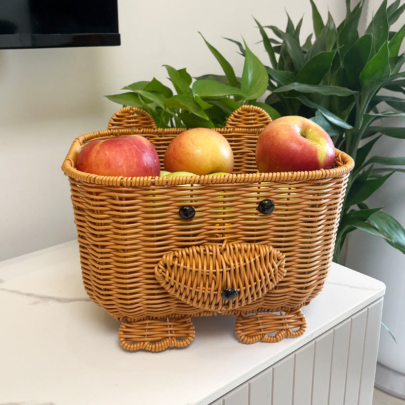 Adorable Decorative Animal Face Storage Basket Stornfield