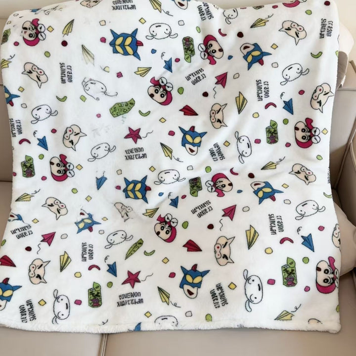 Fun Patterned Plush Throw Blanket