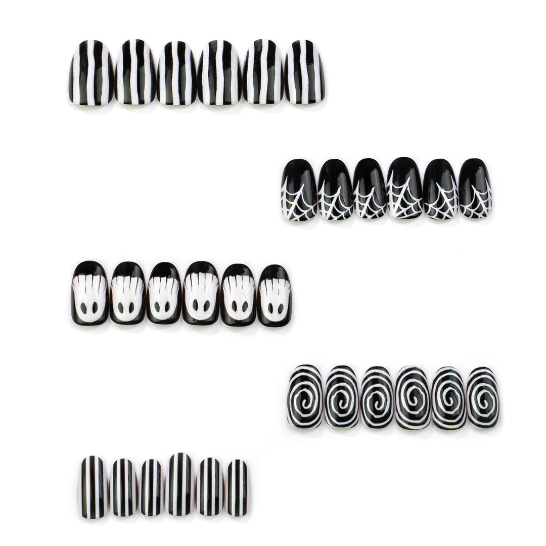 Halloween-Themed Manual Nail Art Set