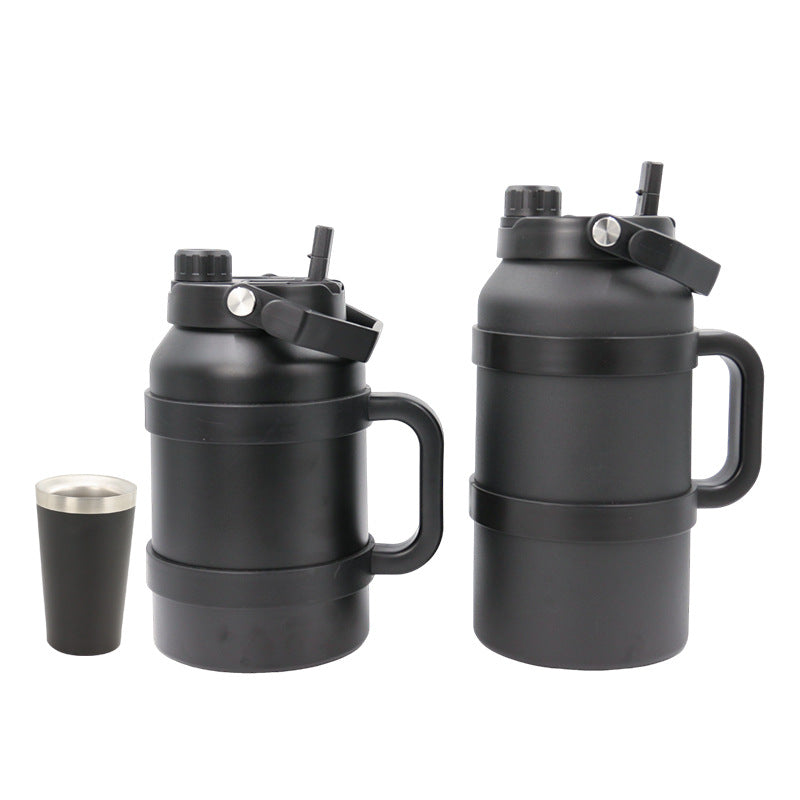 Ladies Insulated Stainless Steel Drinking Bottle with Practical Handle and Double Wall Technology Stornfield
