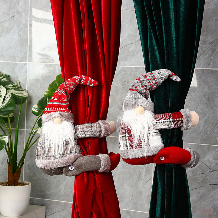 Decorative Santa Claus Curtain Holder Stornfield