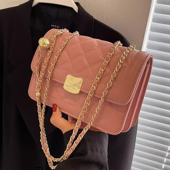 Quilted Chain-Detail Crossbody Handbag Stornfield