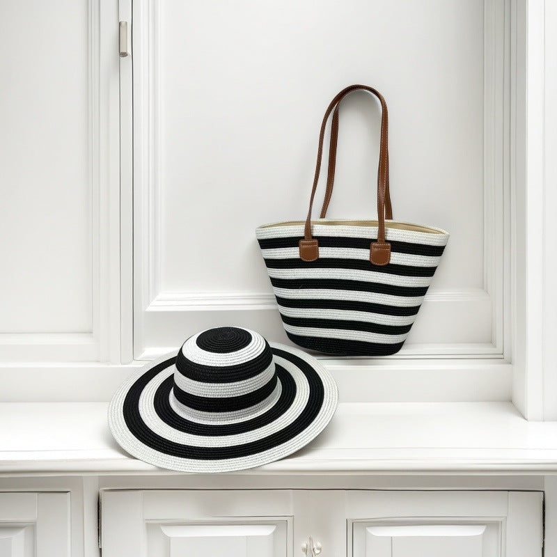 Beach bag with colorful stripes Stornfield