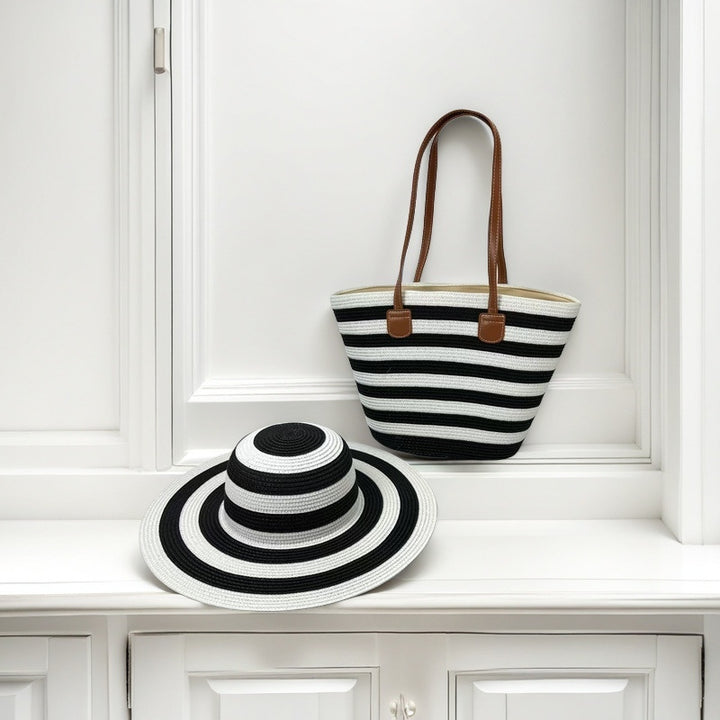 Beach bag with colorful stripes Stornfield