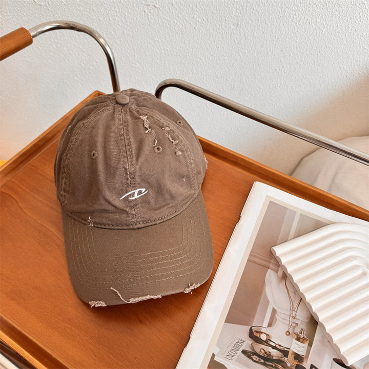 Men's Distressed Cotton Baseball Cap Stornfield