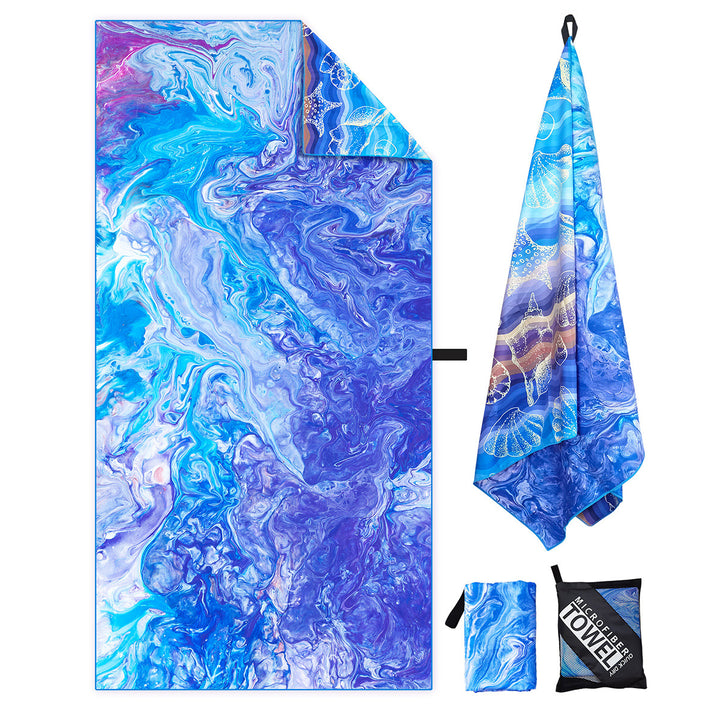 Beach towel with artistic mandala design Stornfield