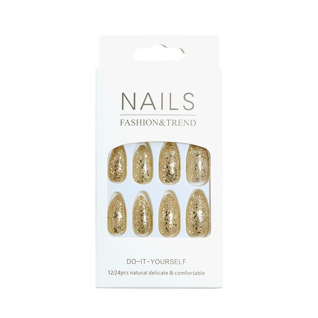 Glittering Long Stiletto Press-On Nails Stornfield