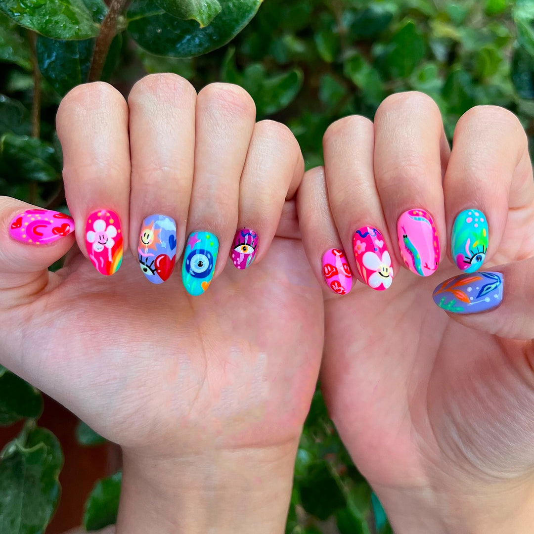 Creative and colorful nail art Stornfield