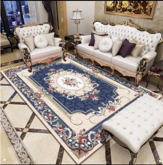 Elegant Floral Woven Area Rug