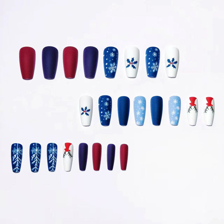 Creative Christmas Themed Fake Nails Stornfield