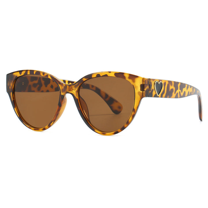Women's Cat-Eye Sunglasses with Luxurious Leopard Print and Charming Details Stornfield