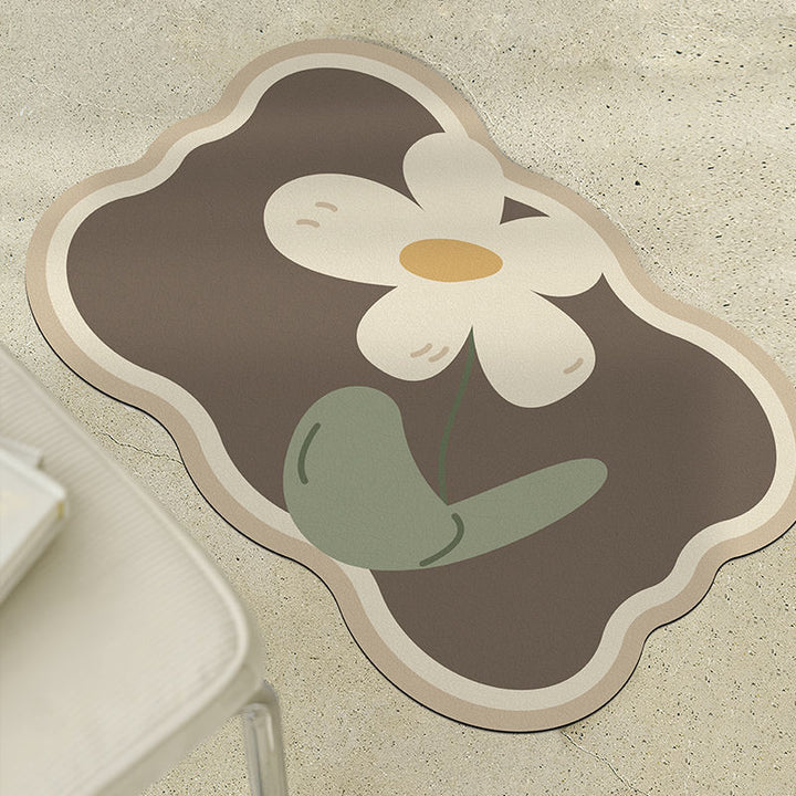 Floral Decorative Area Mat for Home Decor