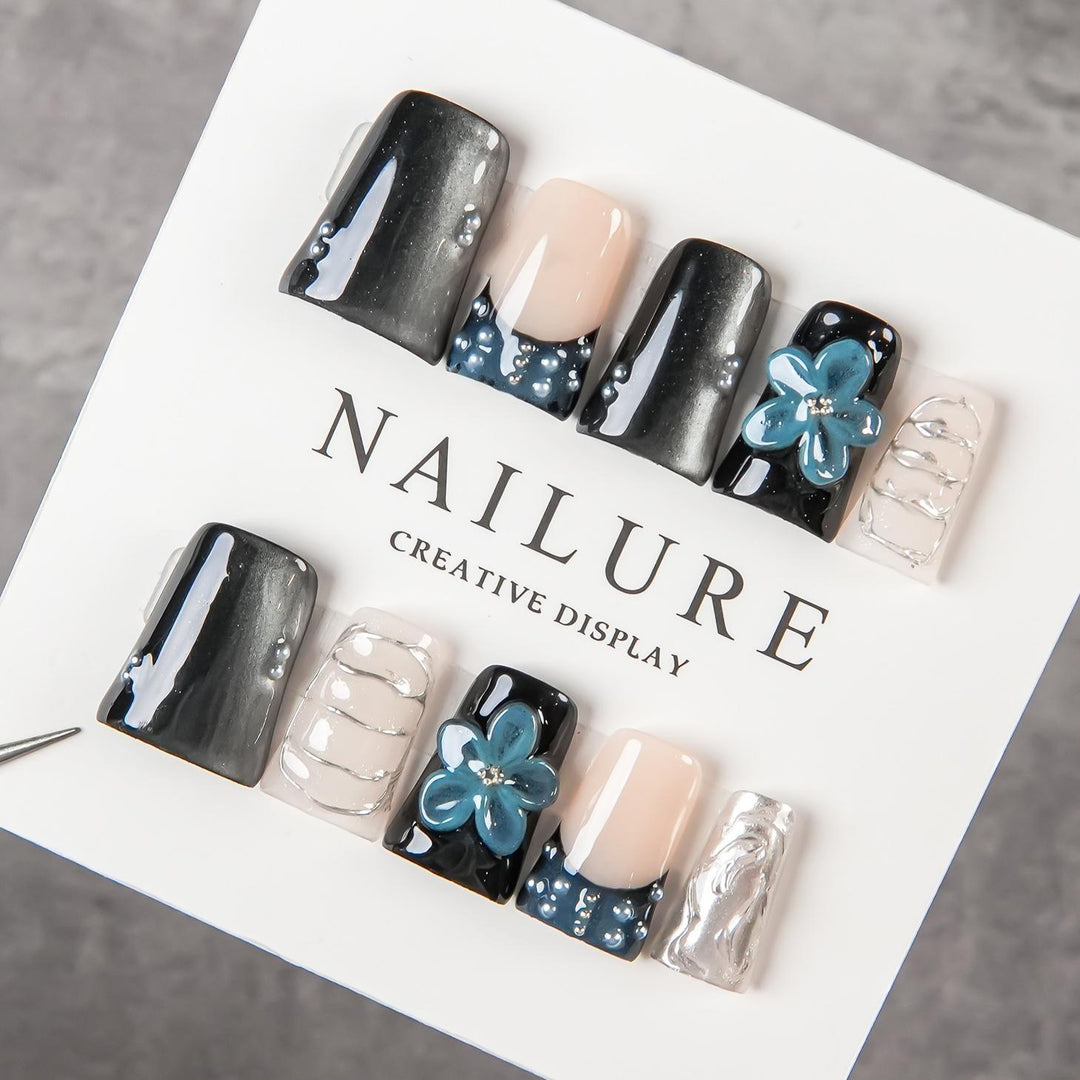 Artistic Press-On Nail Display