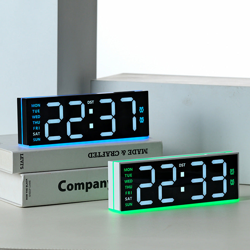 Digital alarm clock with large LED display and multifunctional alarm functions Stornfield