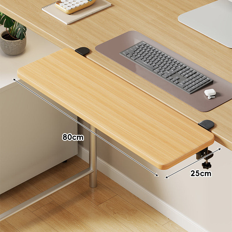 Under-Desk Sliding Keyboard Tray and Desk Extender with Smooth Glide Mount