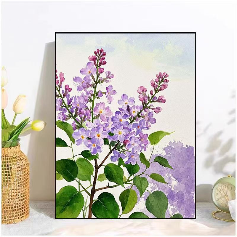 Floral Watercolor Canvas Art Print Stornfield