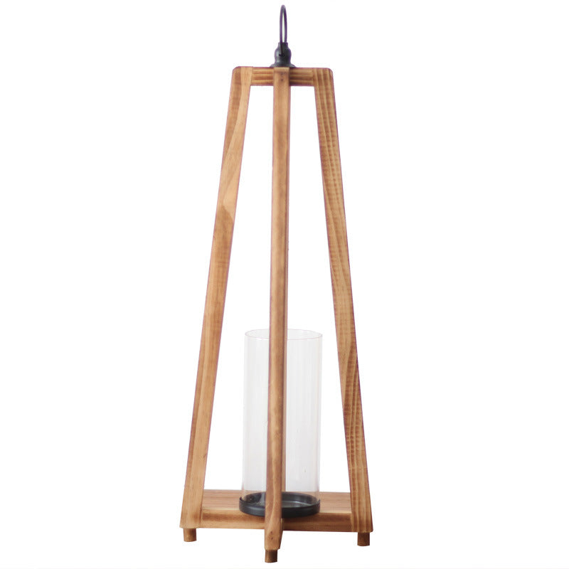 Elegant lantern made of wood and glass Stornfield