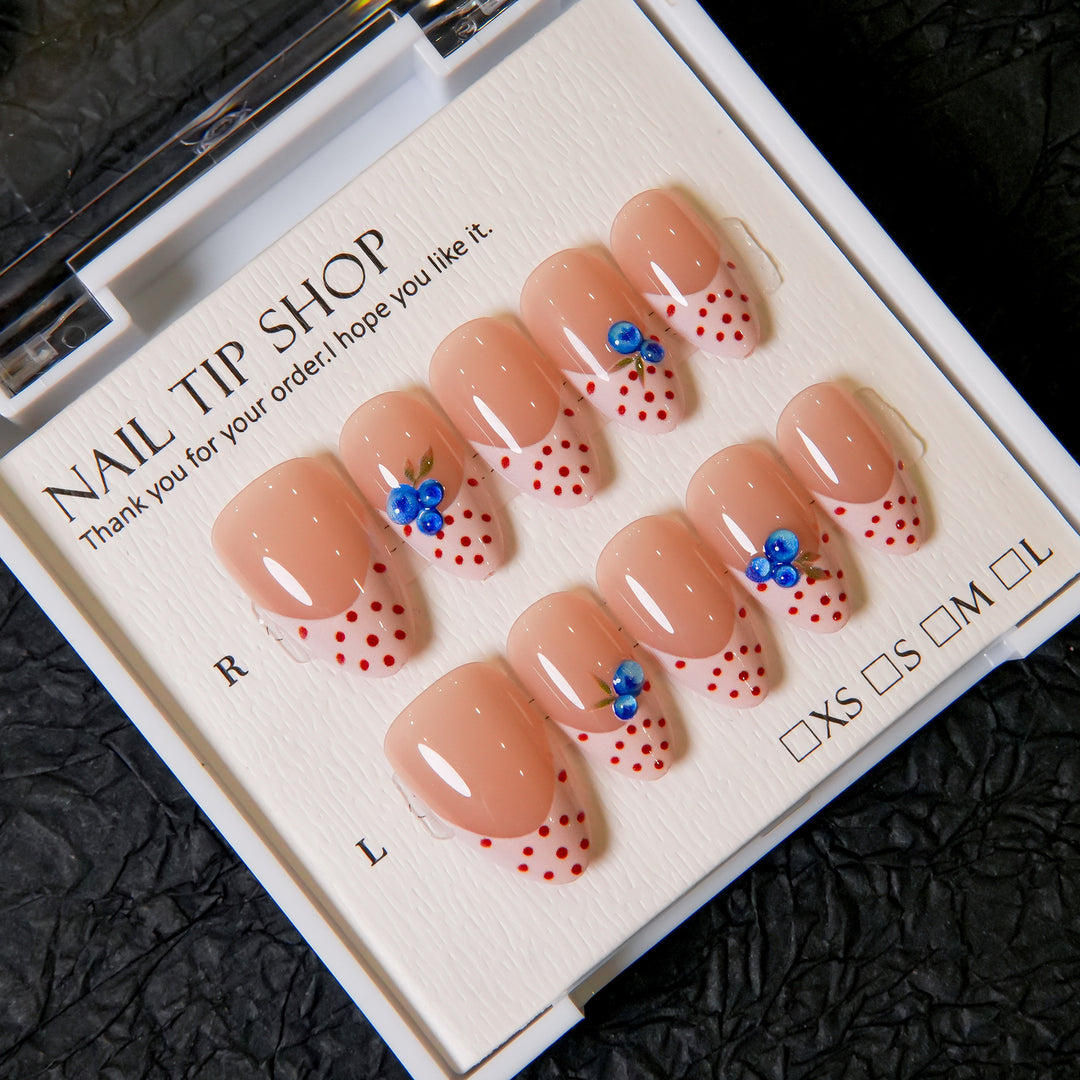 Decoratively Designed Press-On Nail Tips