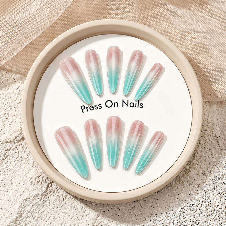 Gradient Press-On Nails Stornfield