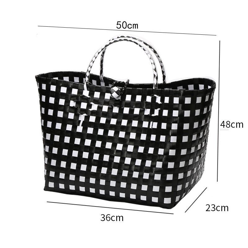 Large Capacity Woven Shopping Tote Stornfield