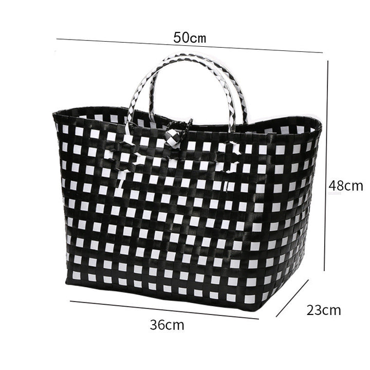 Large Capacity Woven Shopping Tote Stornfield