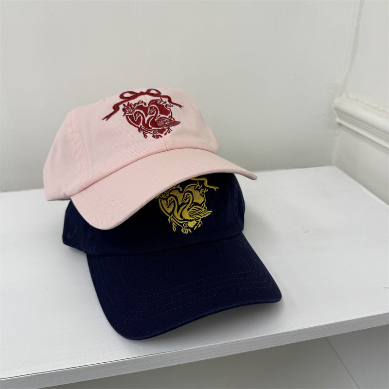 Women's Embroidered Swan-Themed Baseball Cap Stornfield