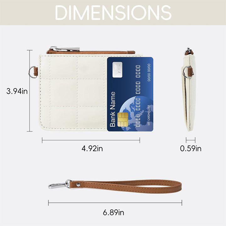 Elegant and Compact Wallet with Zipper and Wrist Strap Stornfield