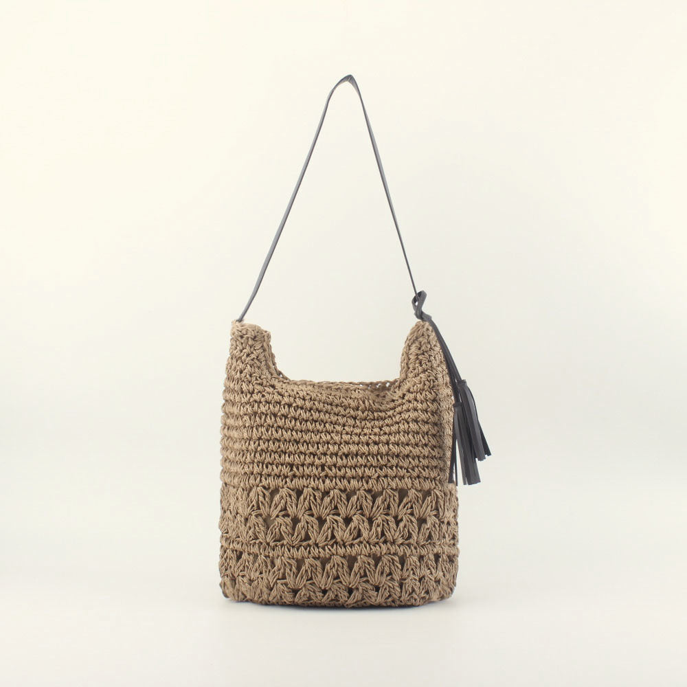 Handcrafted Hobo Bag Made of Natural Material Stornfield