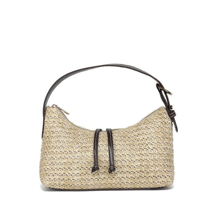 Textured Woven Shoulder Bag