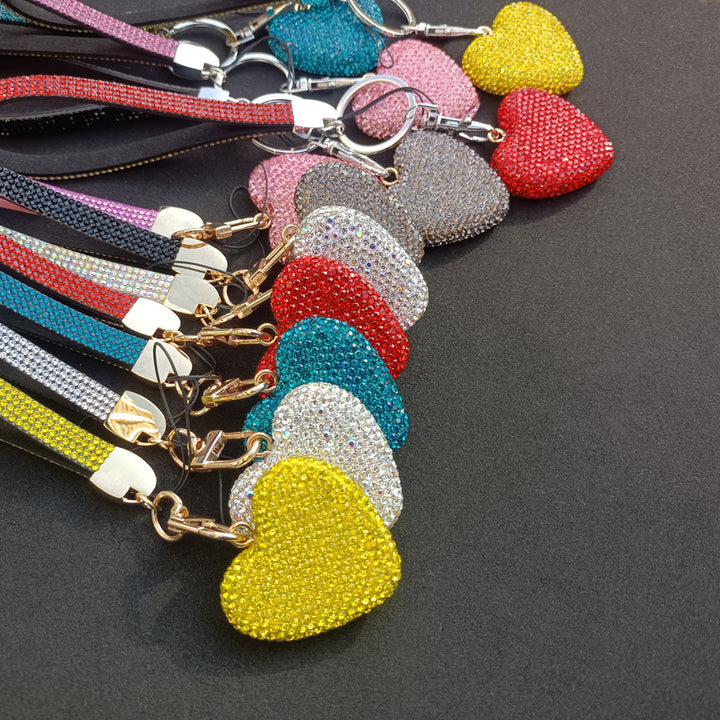 Rhinestone Heart Keychain Stornfield
