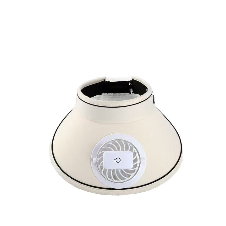 visor with detachable USB fan, adjustable headband and breathable UV protection Stornfield